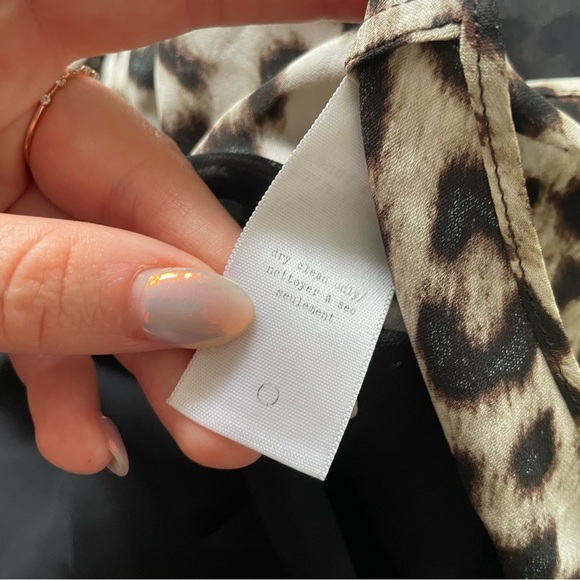 Rag & Bone Fleet Leopard Print Sleeveless High Low Silk Chiffon Tank Top Size M - Picture 10 of 12